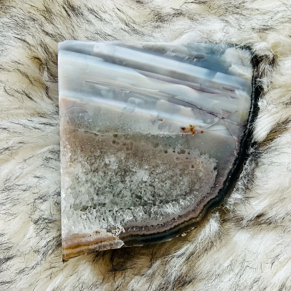 Agate Quartz Crystal Bookend - Picture 7 of 11